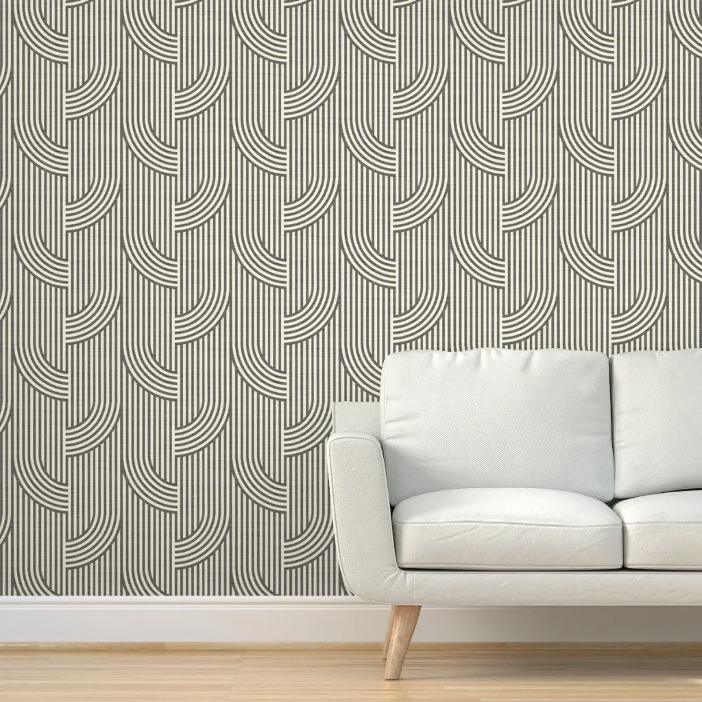 Bauhaus 3B Peel and Stick Wallpaper - Dark Gray product