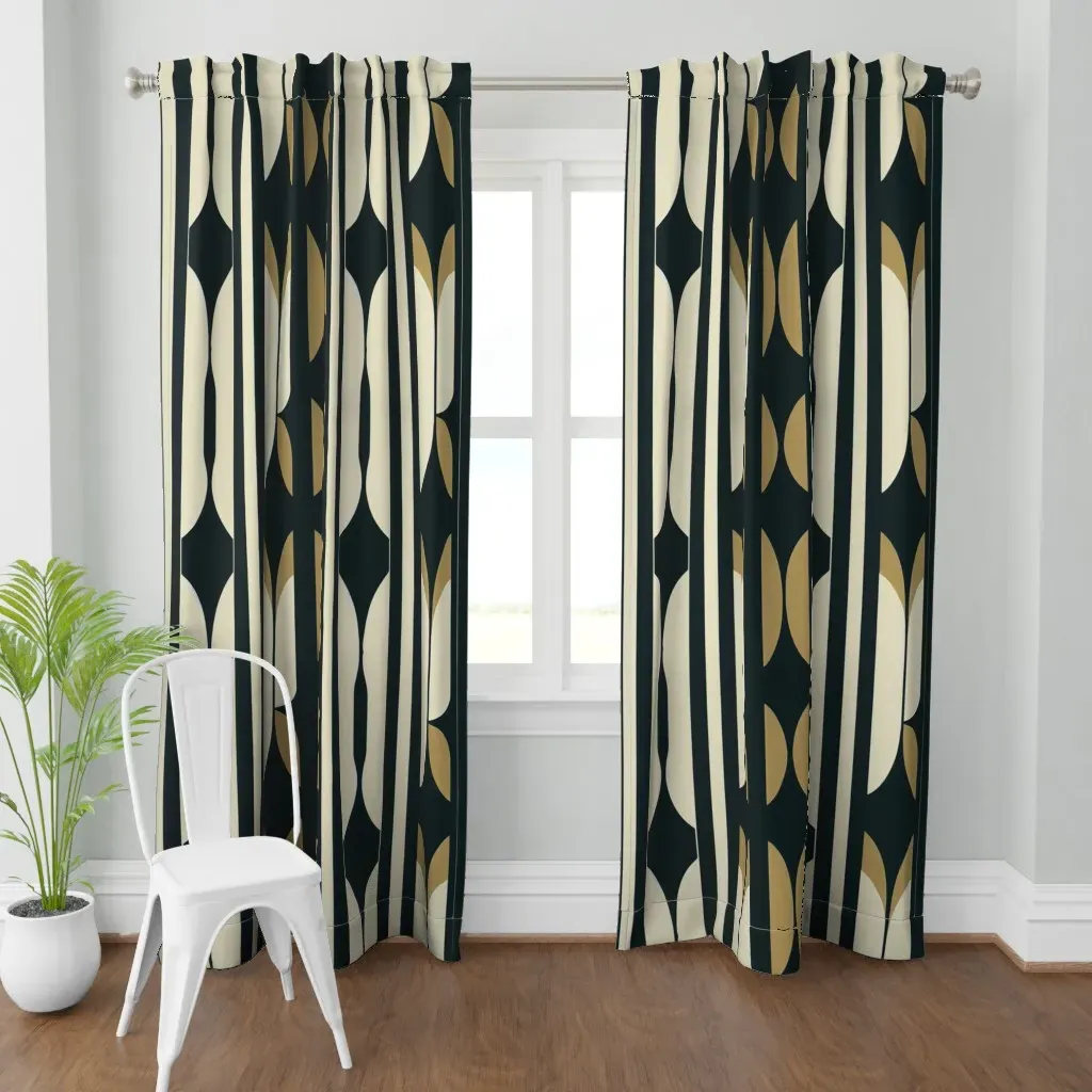 Bauhaus 62 Curtain Panel - Mustard Gold product