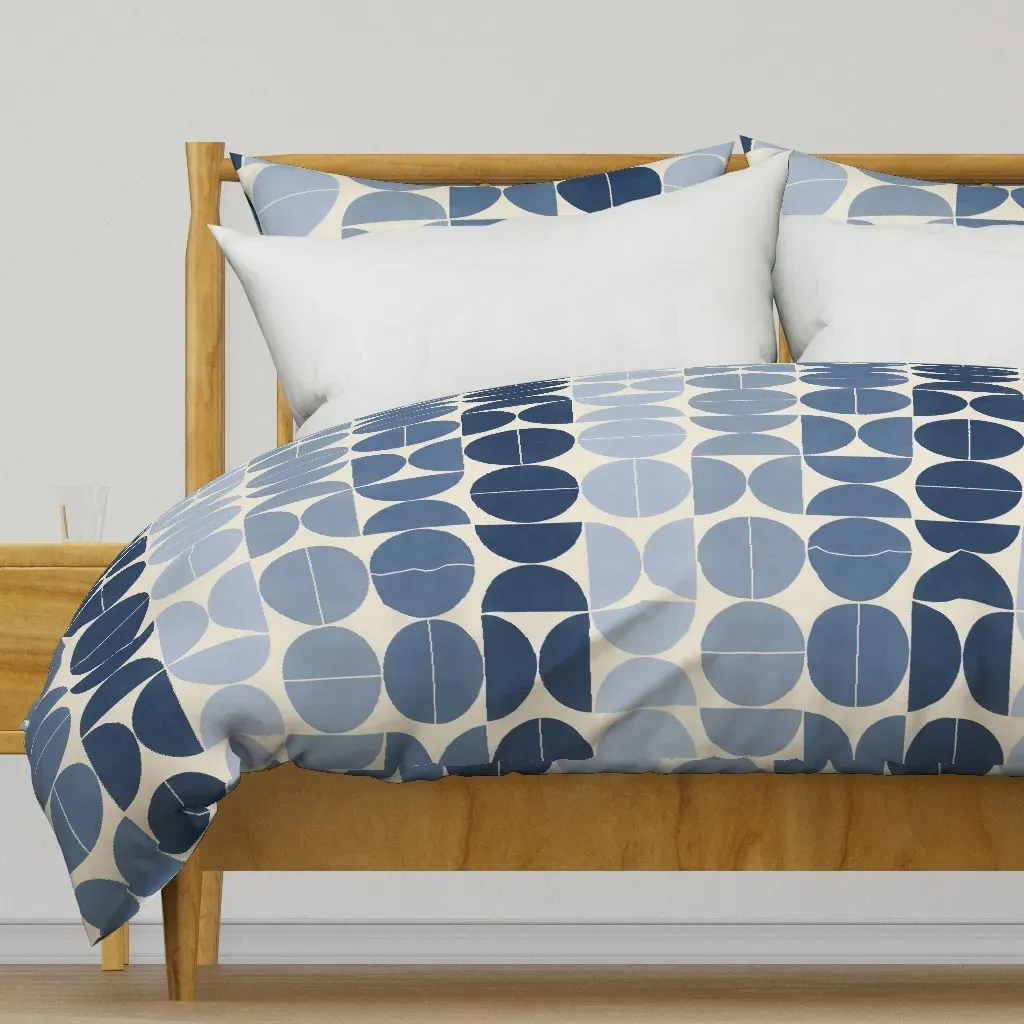 Bauhaus Balance Duvet Cover - Navy Blue product
