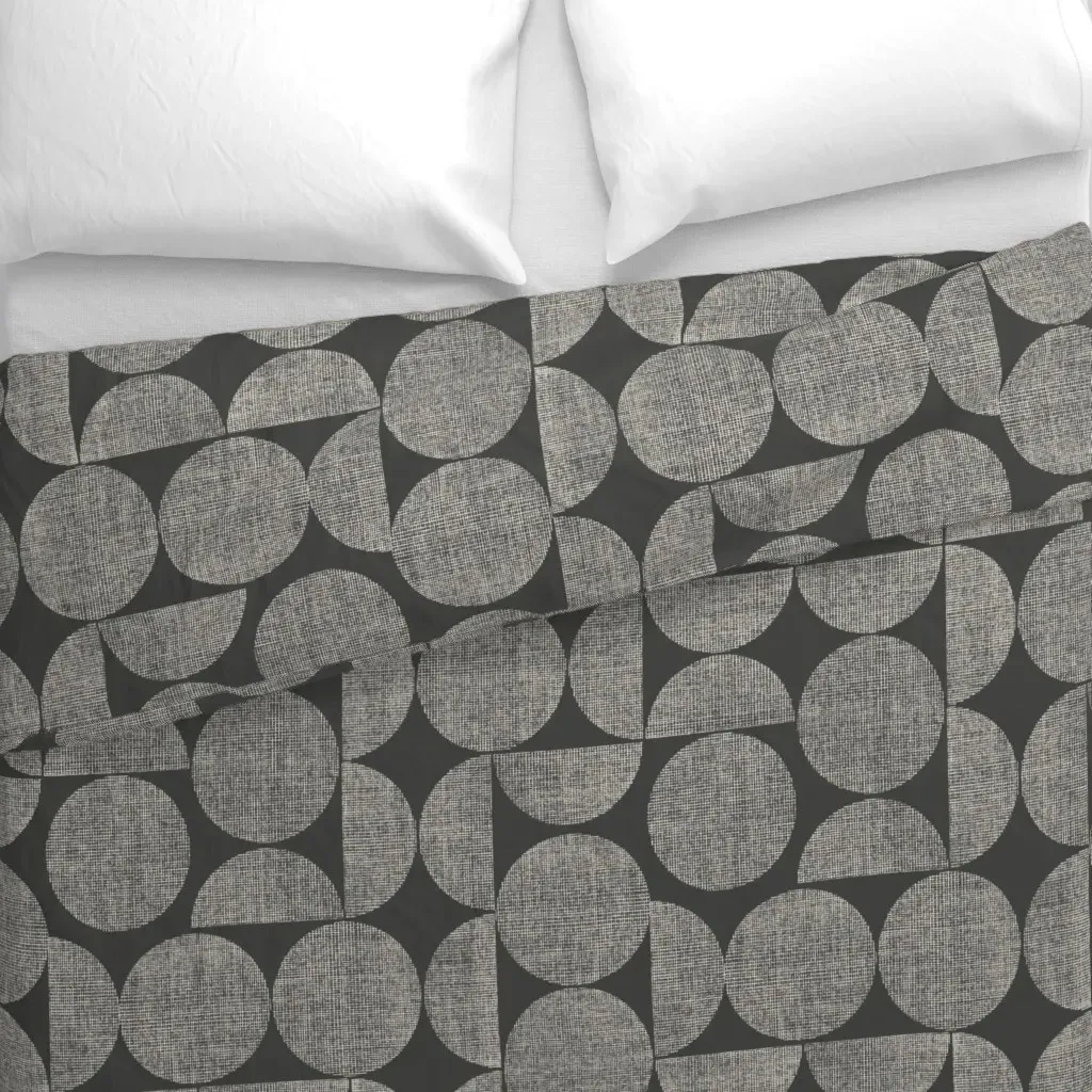 Bauhaus Geometric Duvet Cover - Gray alternate view