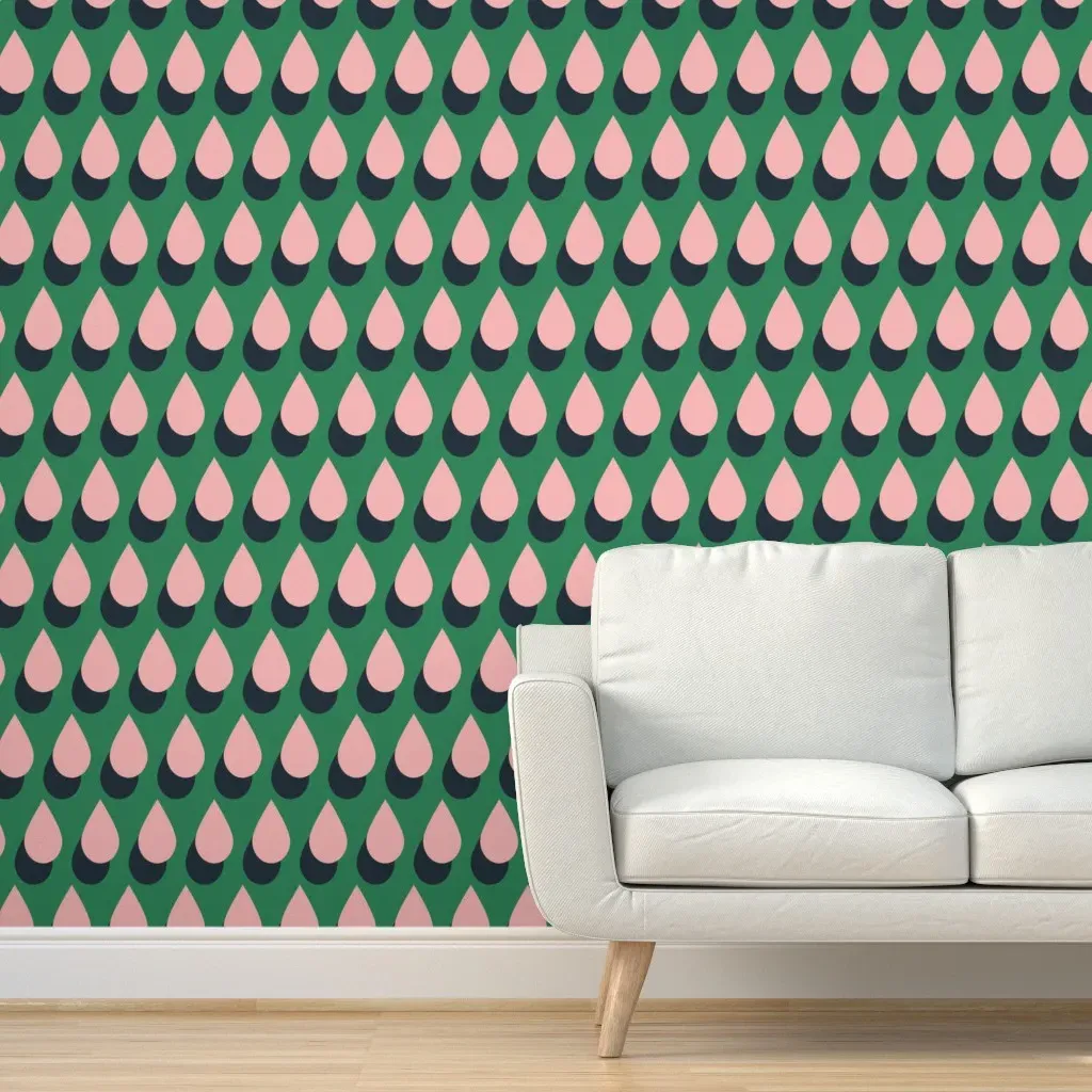 Bauhaus Pop Zurich Peel and Stick Wallpaper - Pink product