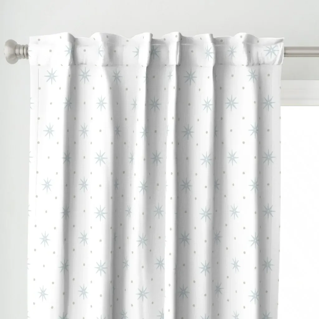 Bayside Morning Curtain Panel - Light Blue alternate view