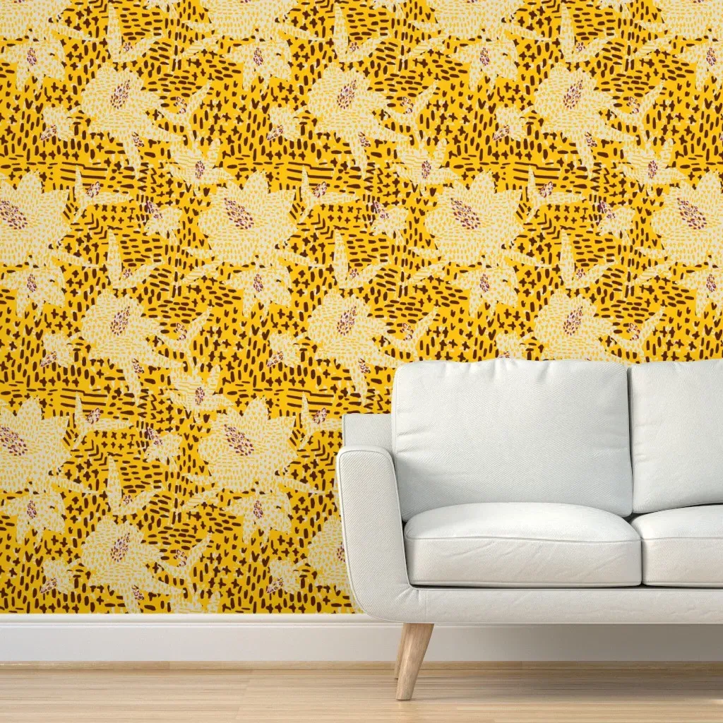 Bazaar Fete Prarie Bright Peel and Stick Wallpaper - Yellow product