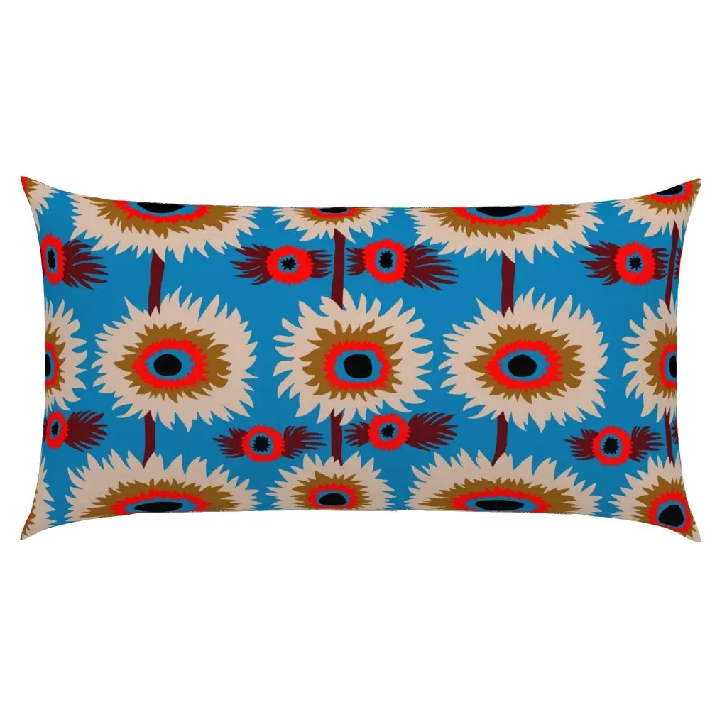 Bazooks Flower Pop King Pillow Sham - Red product
