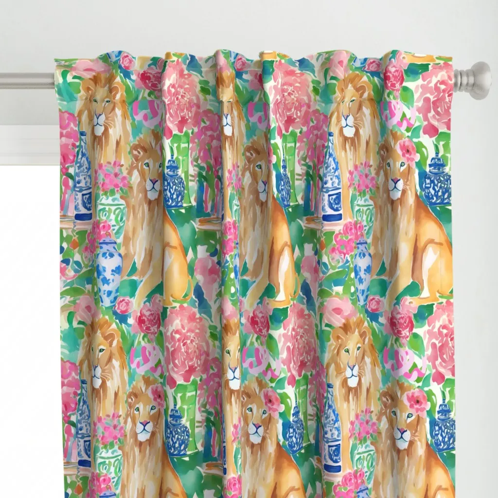 Be My Valentine Curtain Panel - Gold, Beige alternate view