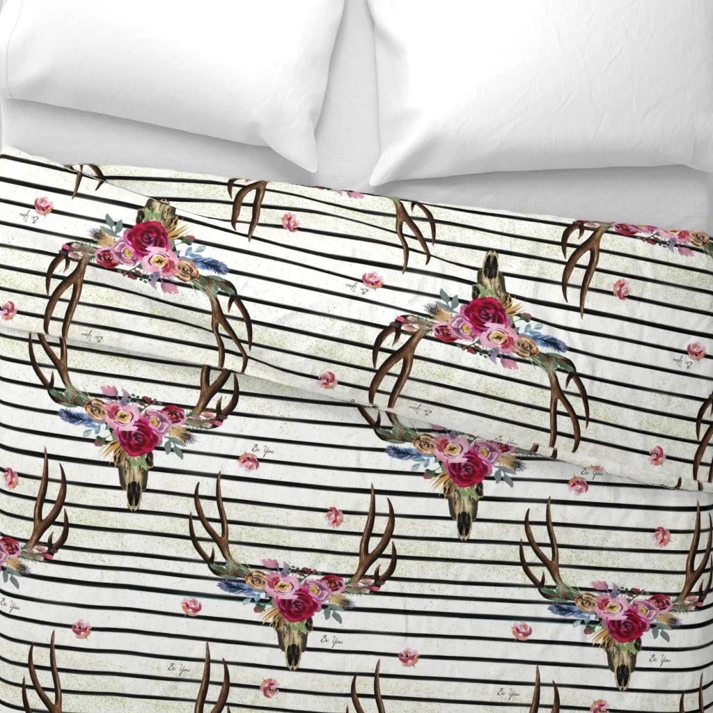 Be You Boho Duvet Cover - White alternate view