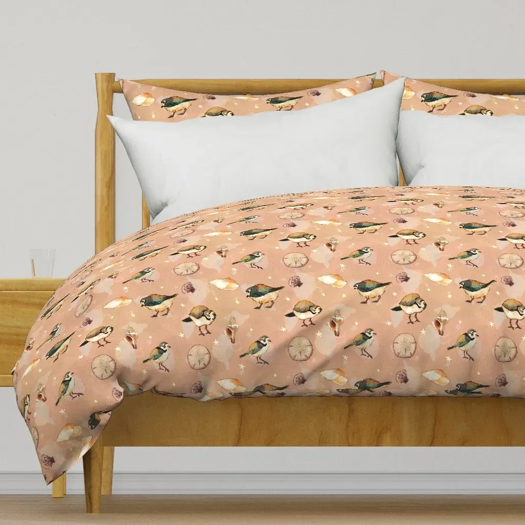 Beach Birds Duvet Cover - Peach product