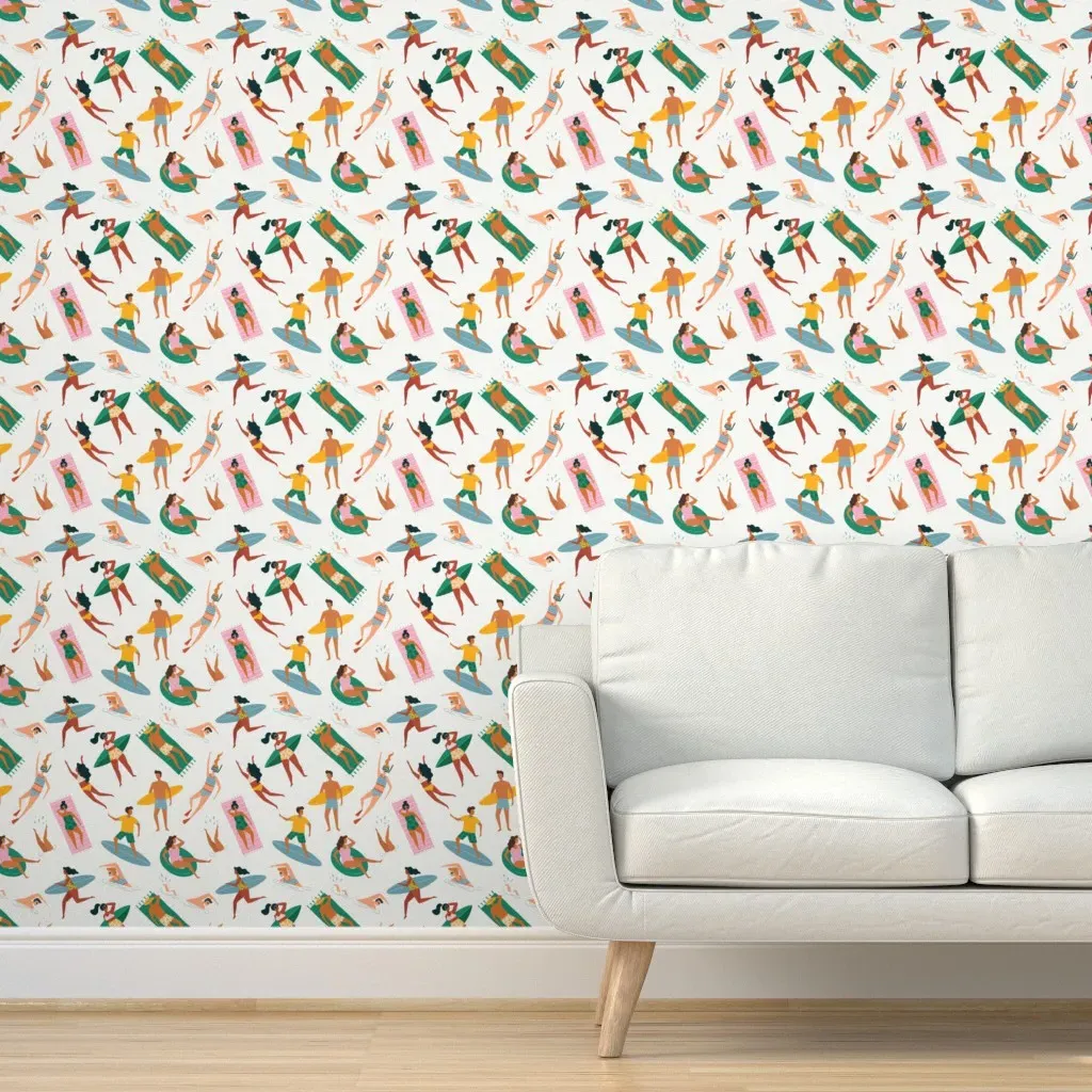 Beach Vibes Crew Peel and Stick Wallpaper - Removable product