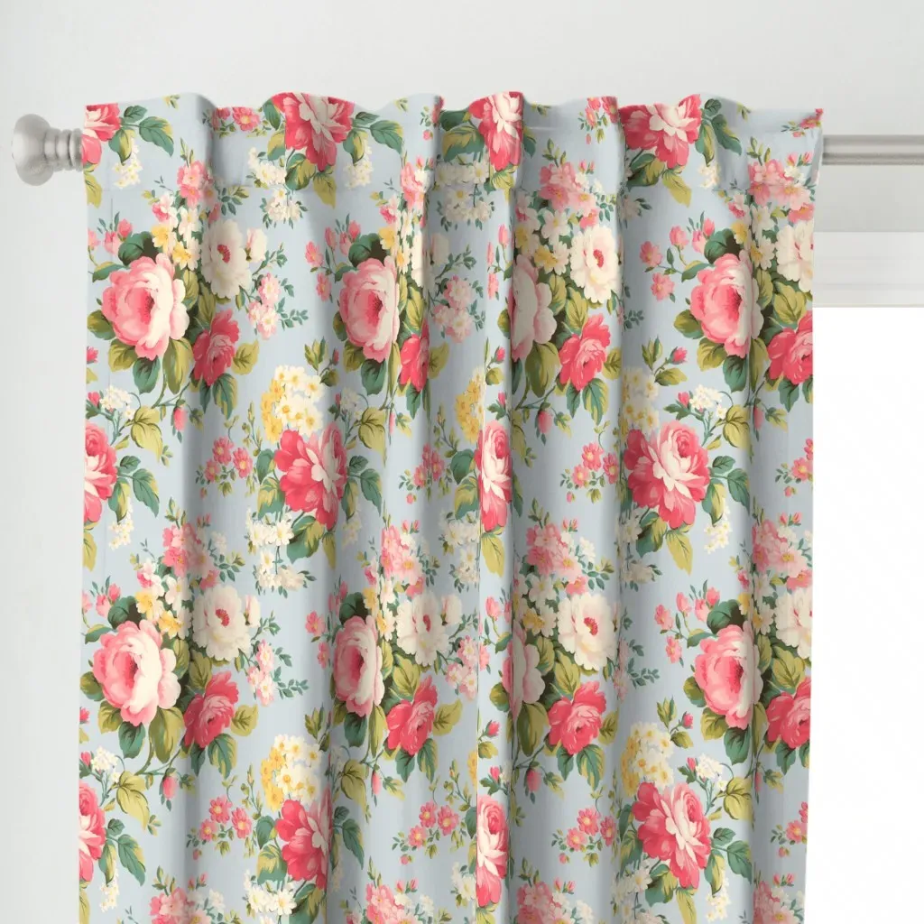 Beatrice's Birthday Bold Curtain Panel - Pink alternate view
