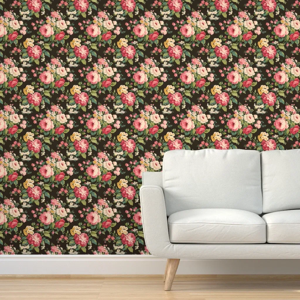 Beatrice's Birthday Chocolate II Peel and Stick Wallpaper - Pink product