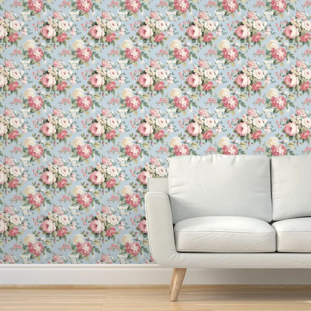 Beatrice's Birthday Sunfaded Peel and Stick Wallpaper - Pink product
