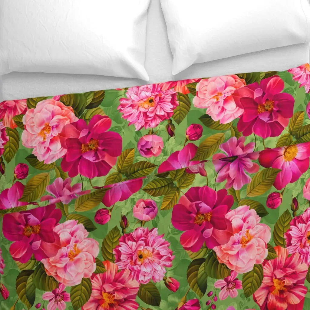 Beautiful Bright Vintage Duvet Cover - Pink alternate view