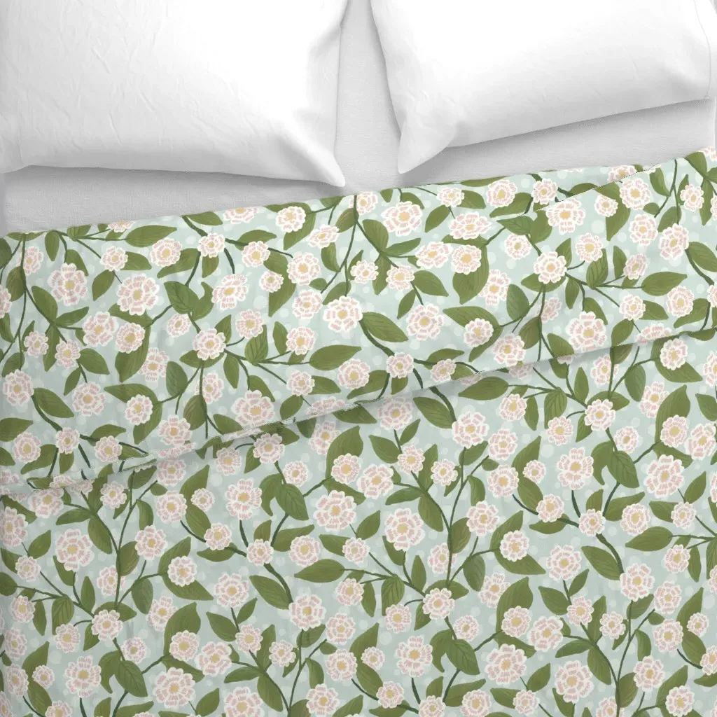 Beautiful Climbing Flower Duvet Cover - Pink alternate view