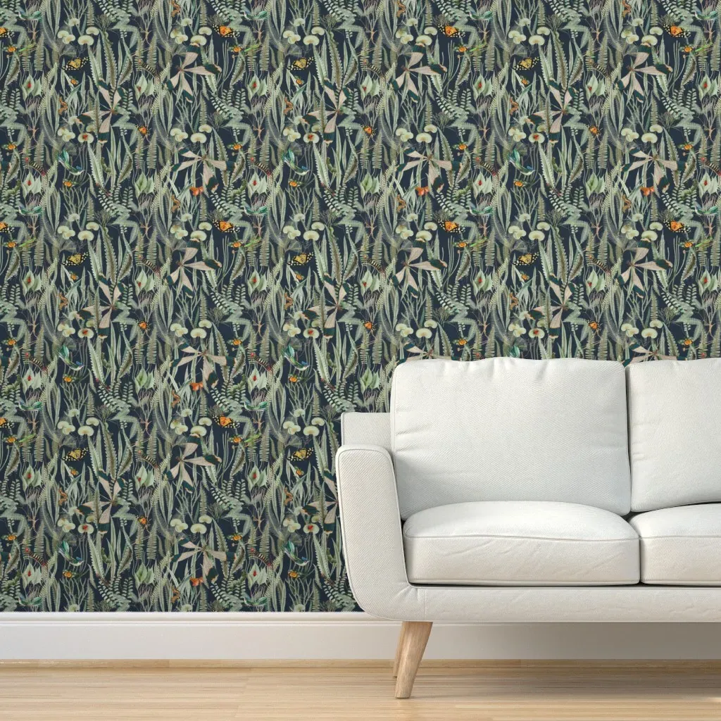 Beauty Underfoot Anchors Aweigh Peel and Stick Wallpaper - Teal product
