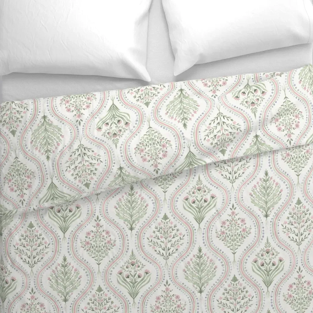 Becca 2 Large Scale Duvet Cover - Light Green alternate view