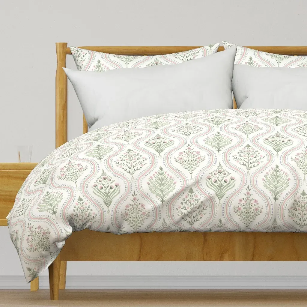 Becca 2 Large Scale Duvet Cover - Light Green product