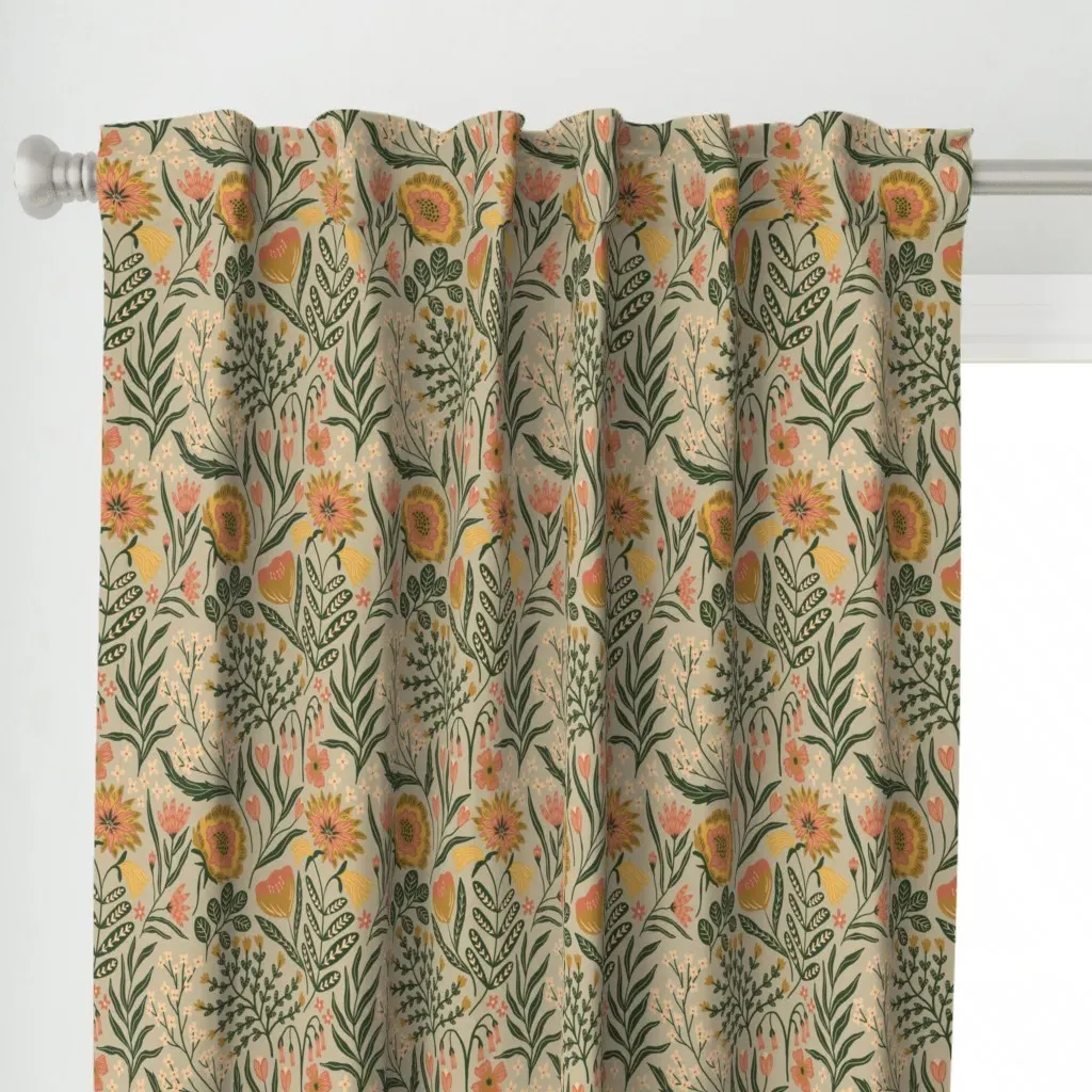 Becca Curtain Panel - Green alternate view