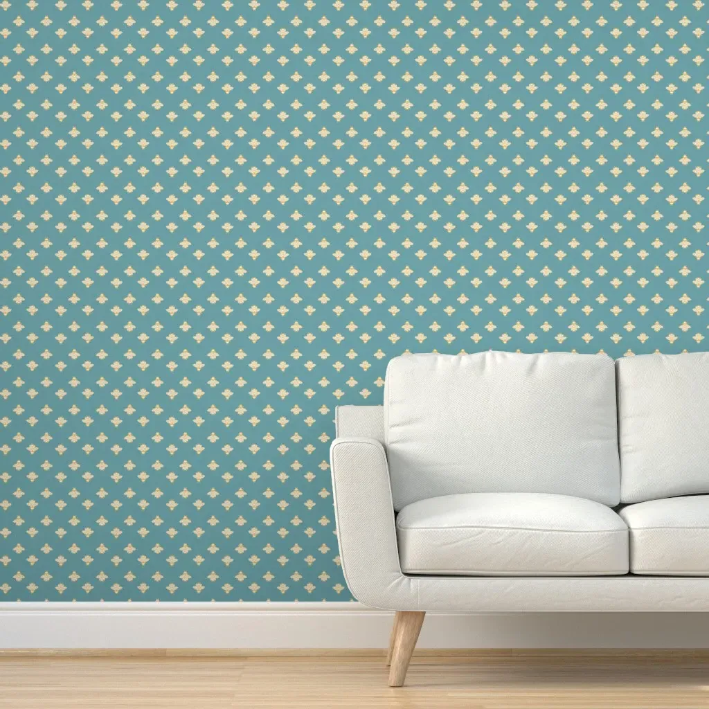 Bee Happy Peel and Stick Wallpaper - Gold product