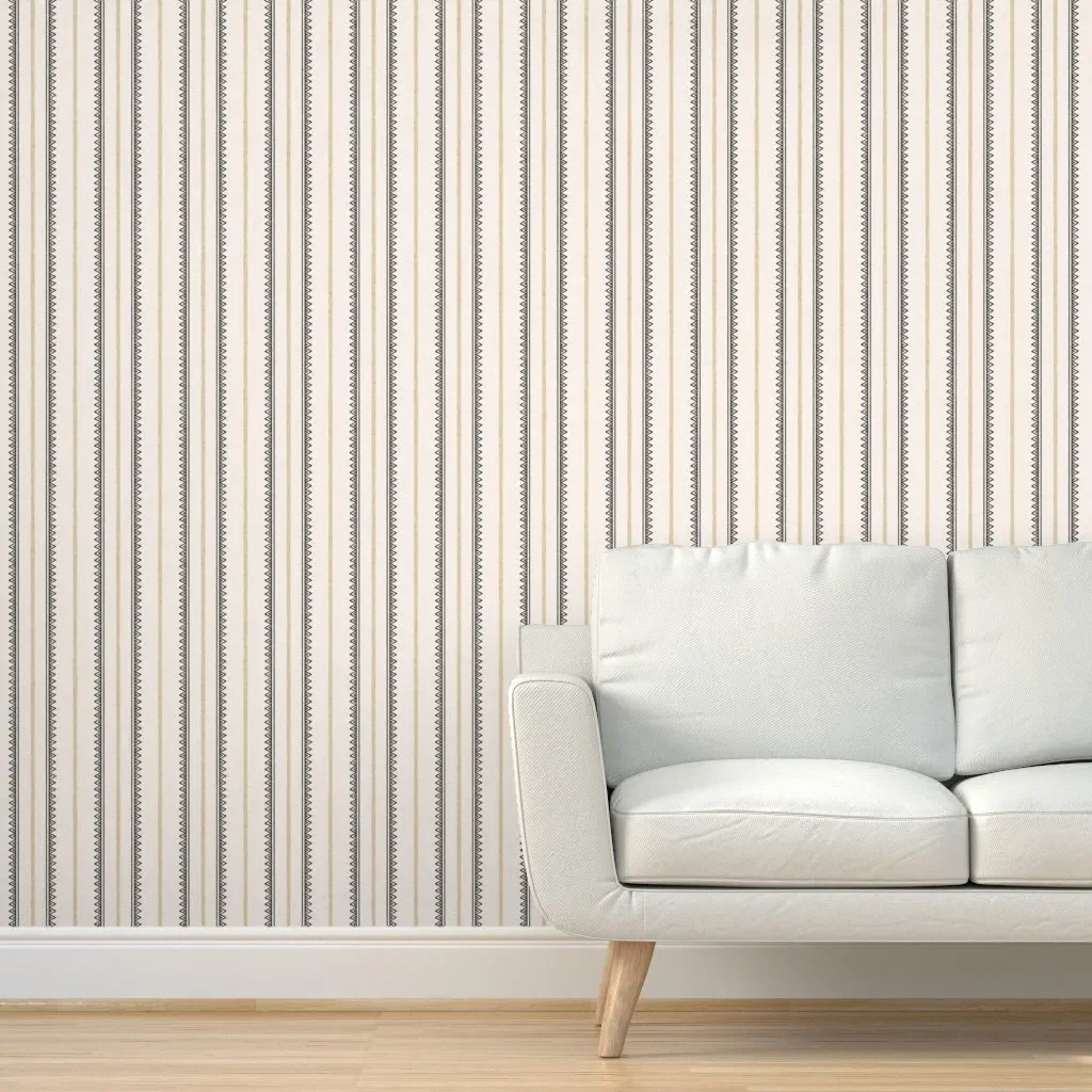 Bella Boho Stripe Peel and Stick Wallpaper - Beige product