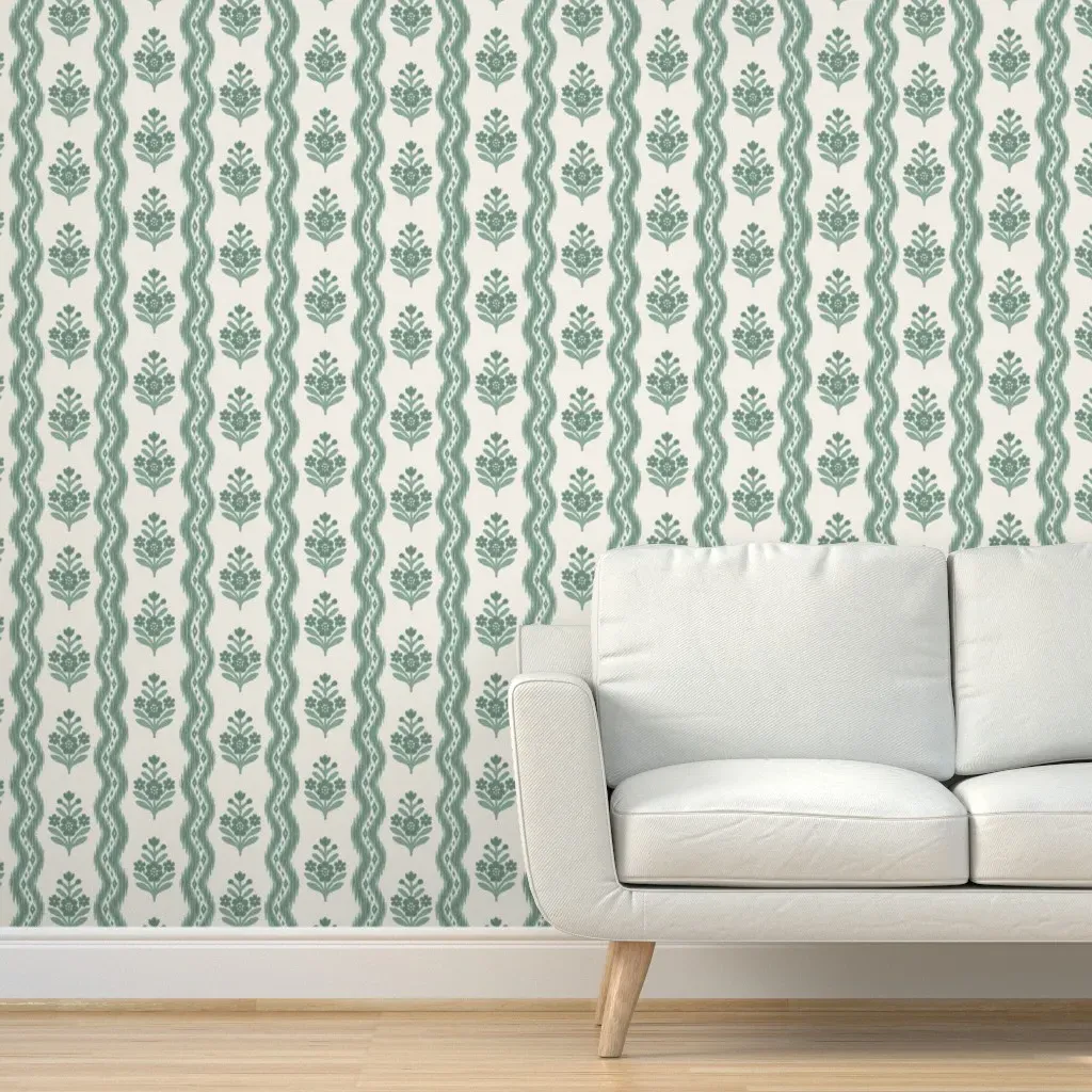 Bella Ikat Peel and Stick Wallpaper - Tarragon product