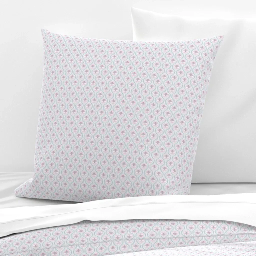 Bella Tile Big Rose Raspberry Sea Euro Pillow Sham - Dusty Rose product