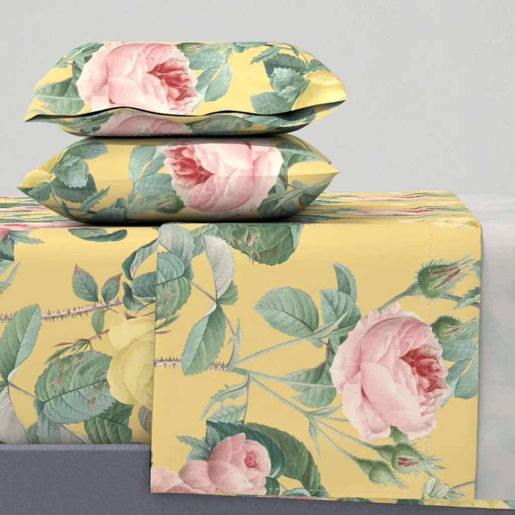 Belles Fleurs Jolie Rayure Adolphus Queen Sheet Set - Pink product
