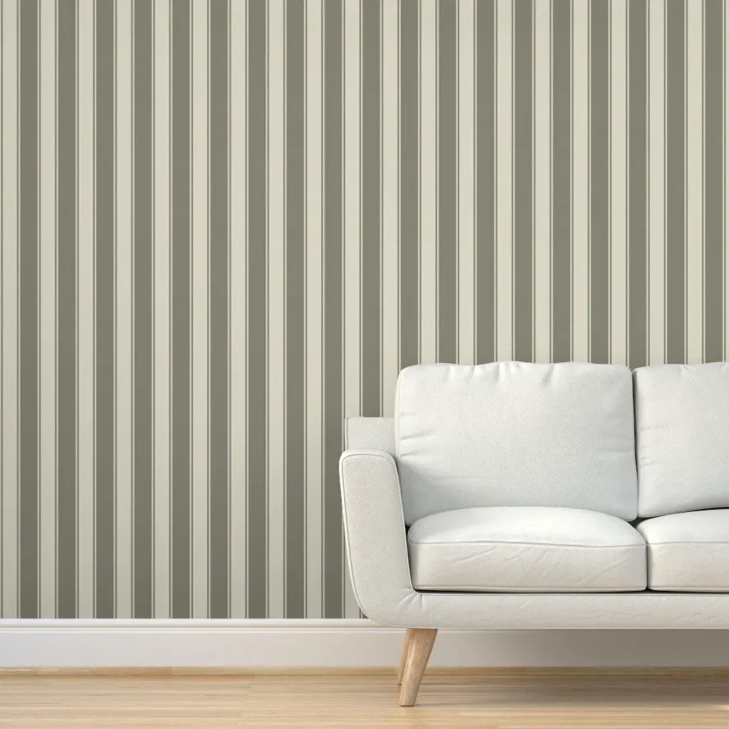 Benevolenza Stripes Peel and Stick Wallpaper - Gunsmith Gray and Ashwood product
