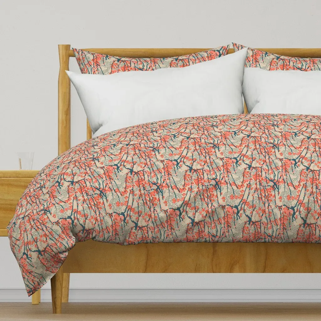 Bengal Cora Monkey Duvet Cover - Coral Pink product