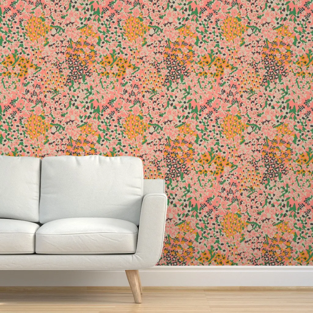 Bengal Maya Floral Peel and Stick Wallpaper - Pink product