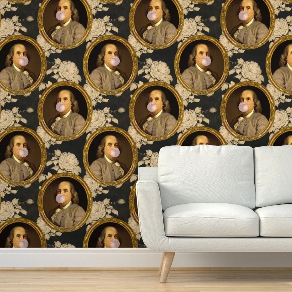 Benji Floral Peel and Stick Wallpaper - Brown product