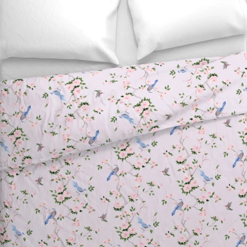 Betsy Chinoiserie Trees Duvet Cover - Pink alternate view