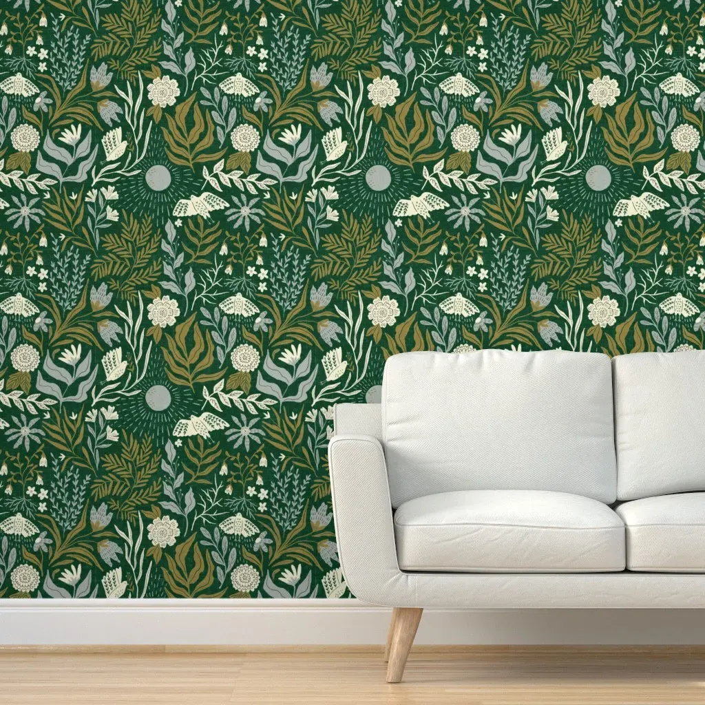 Bettine Forest Peel and Stick Wallpaper - Green product