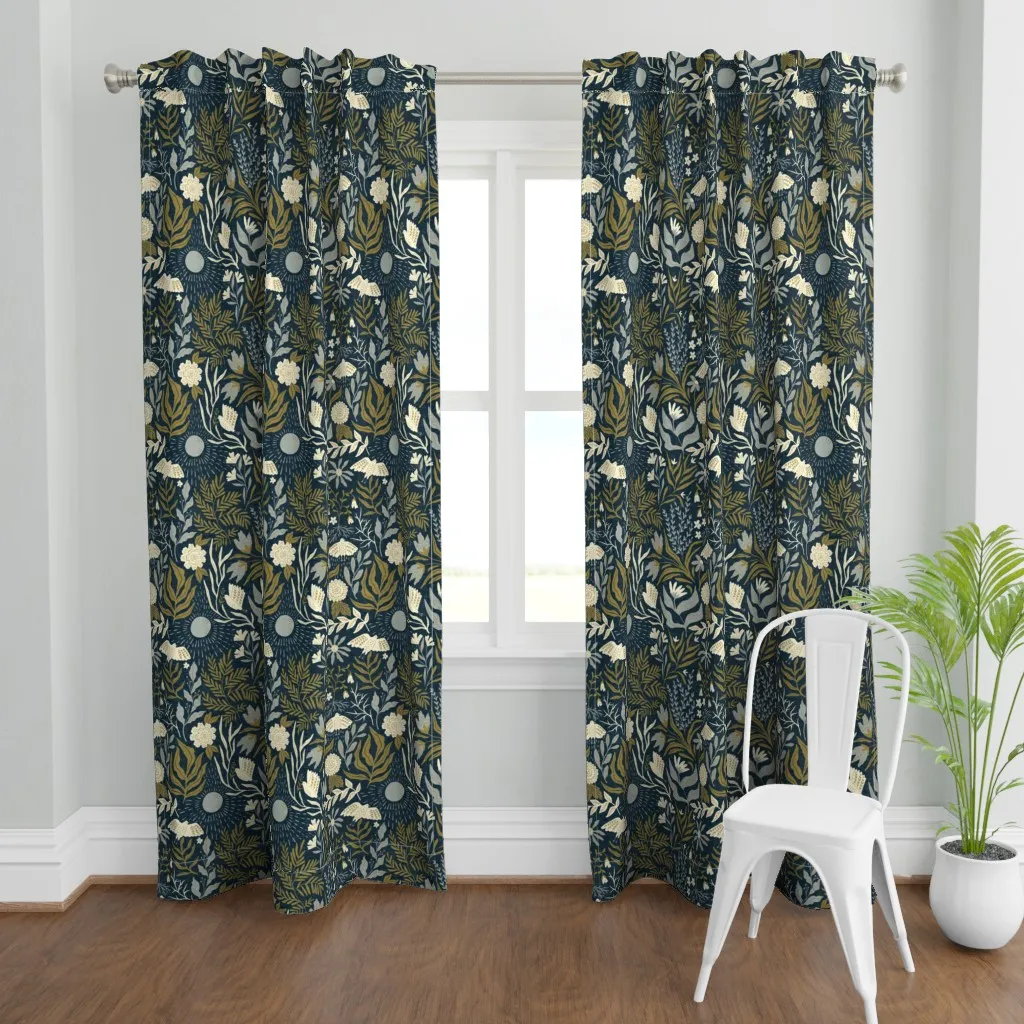 Bettine Large Curtain Panel - Dark Teal product
