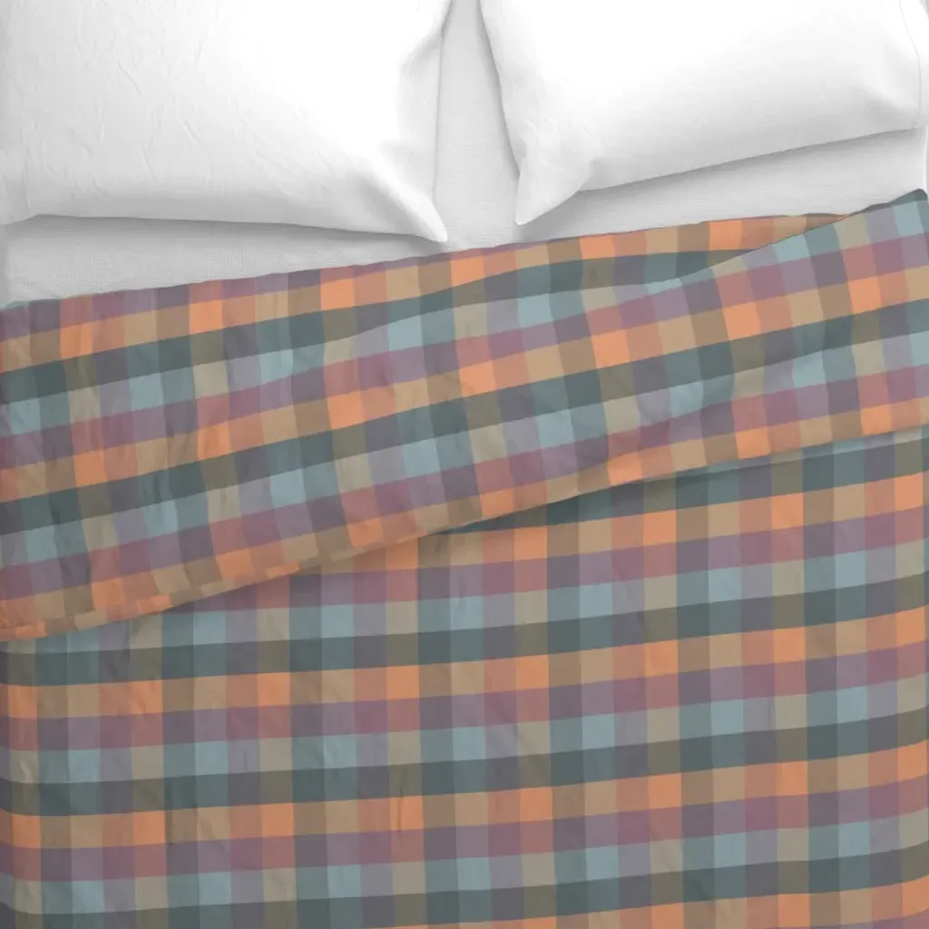 Bewitched Buffalo Check Large Duvet Cover - Dusty Rose alternate view
