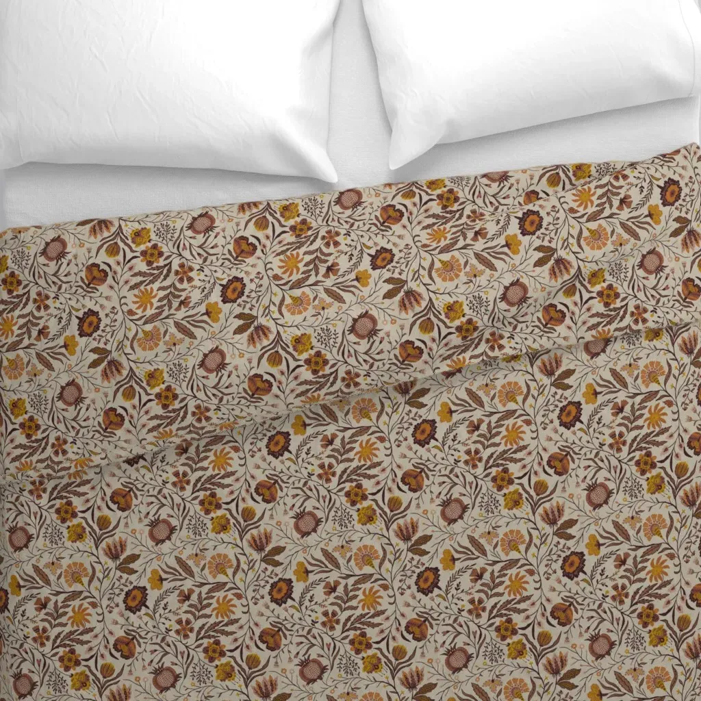 Bianca Duvet Cover - Cream/Umber alternate view