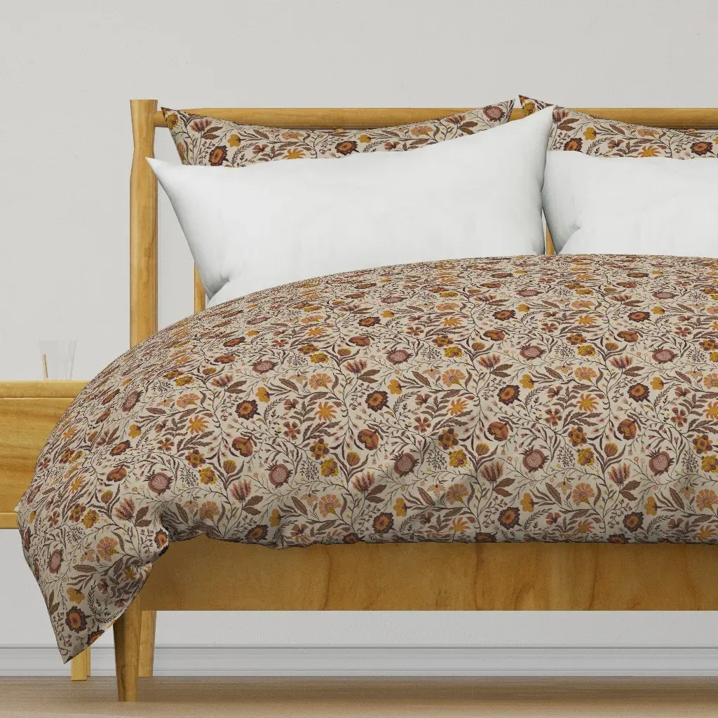 Bianca Duvet Cover - Cream/Umber product