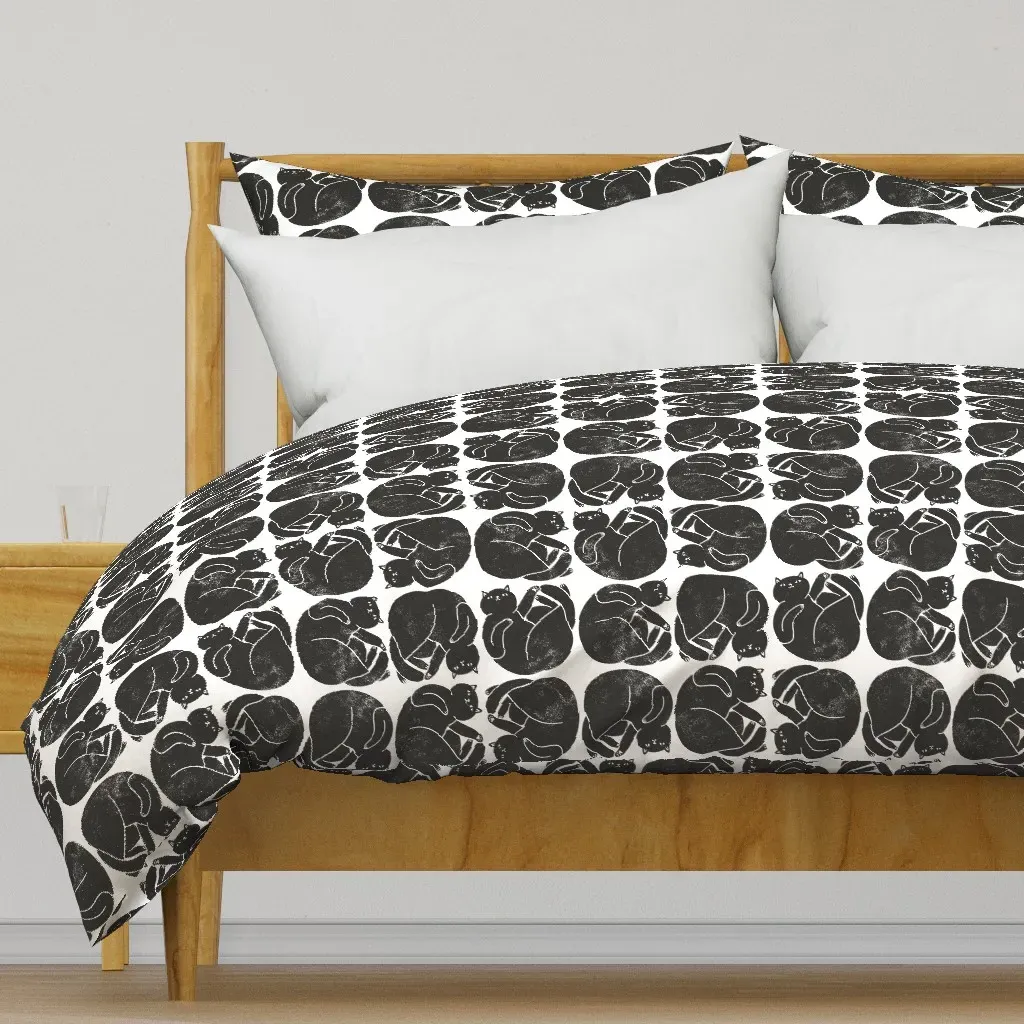 Big and Beautiful Duvet Cover - Black product