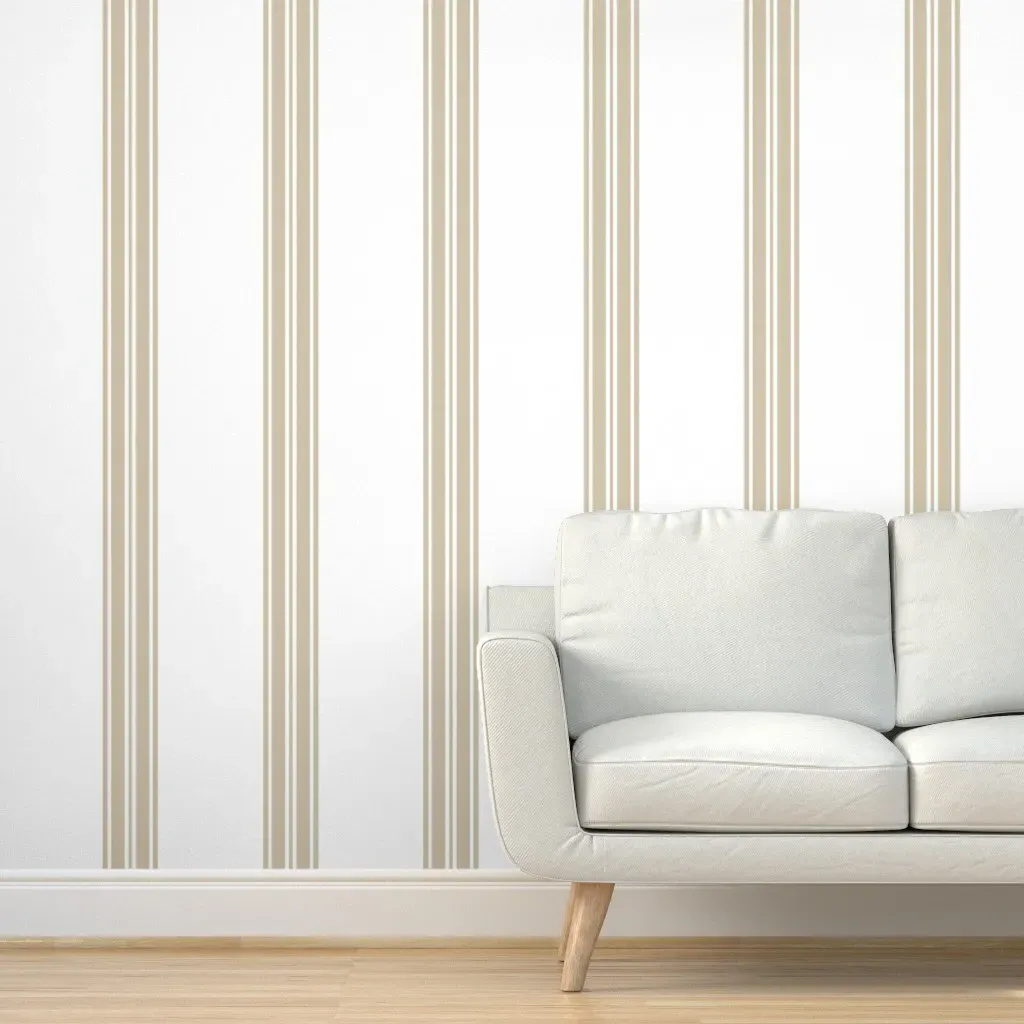 Big Ben Ticking Bleeker 2x12ft Peel and Stick Wallpaper - Beige product