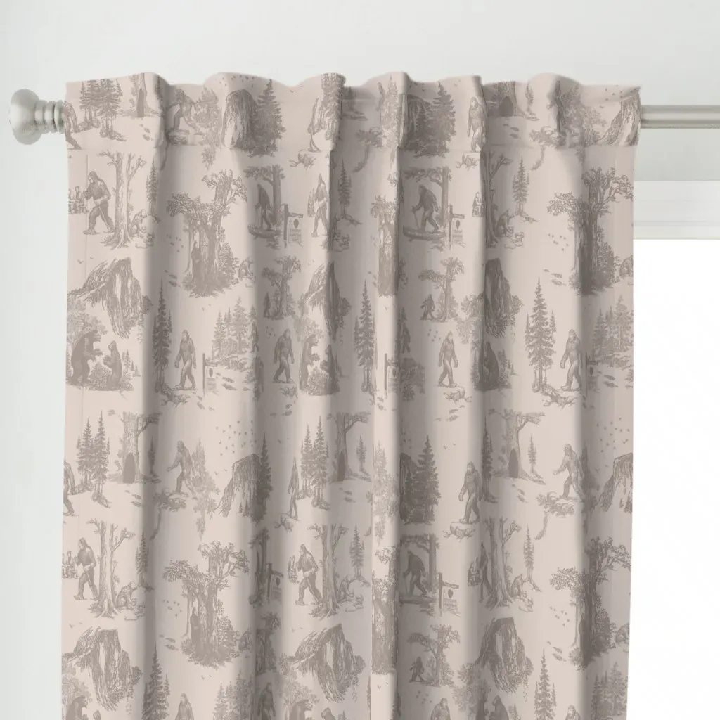 Bigfoot Yosemite Toile Curtain Panel - Beige alternate view