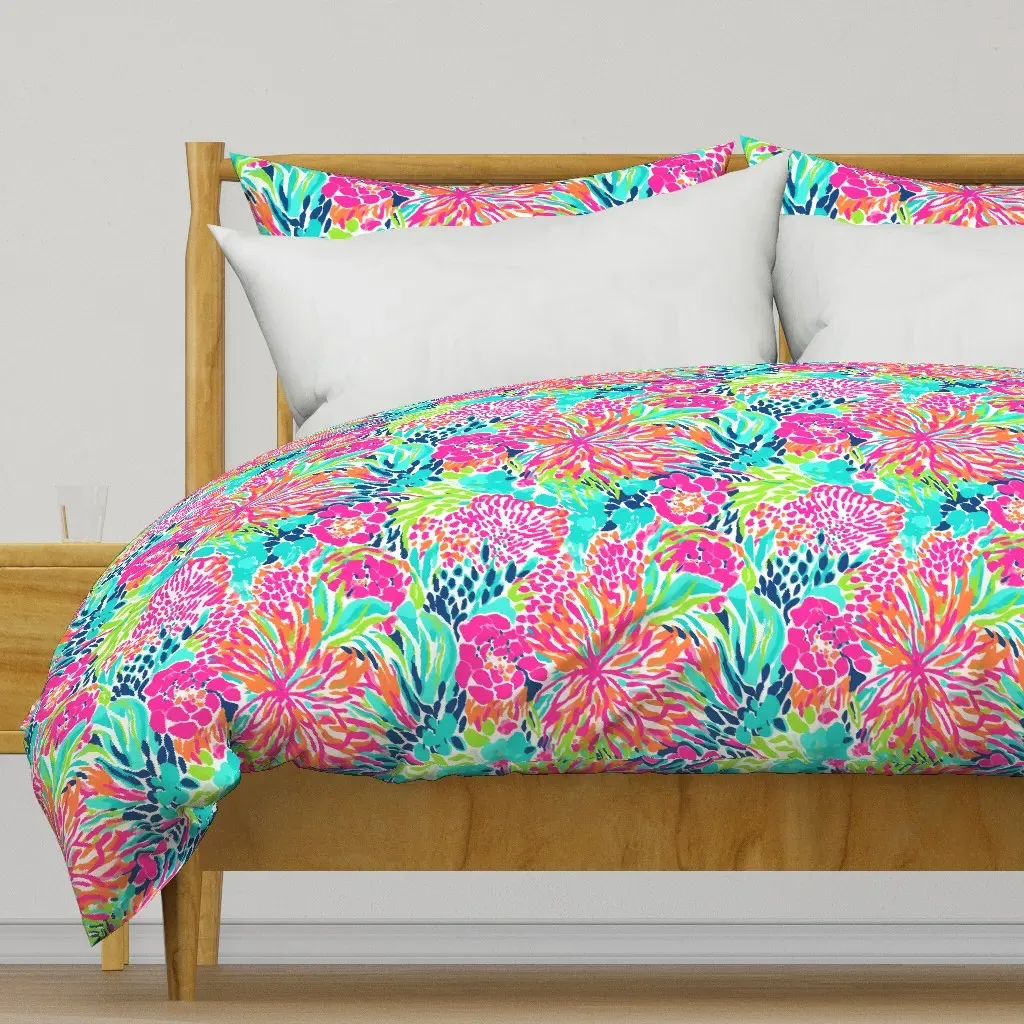 Bigger Preppy Leopard Bold Duvet Cover - Pink product