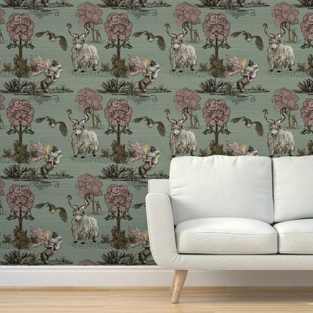 Bilberry Woodlands Of Wales Peel and Stick Wallpaper - Green product