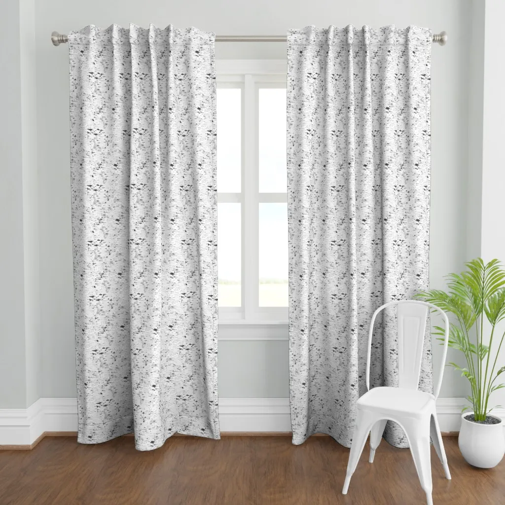 Birch Bark Curtain Panel - White product