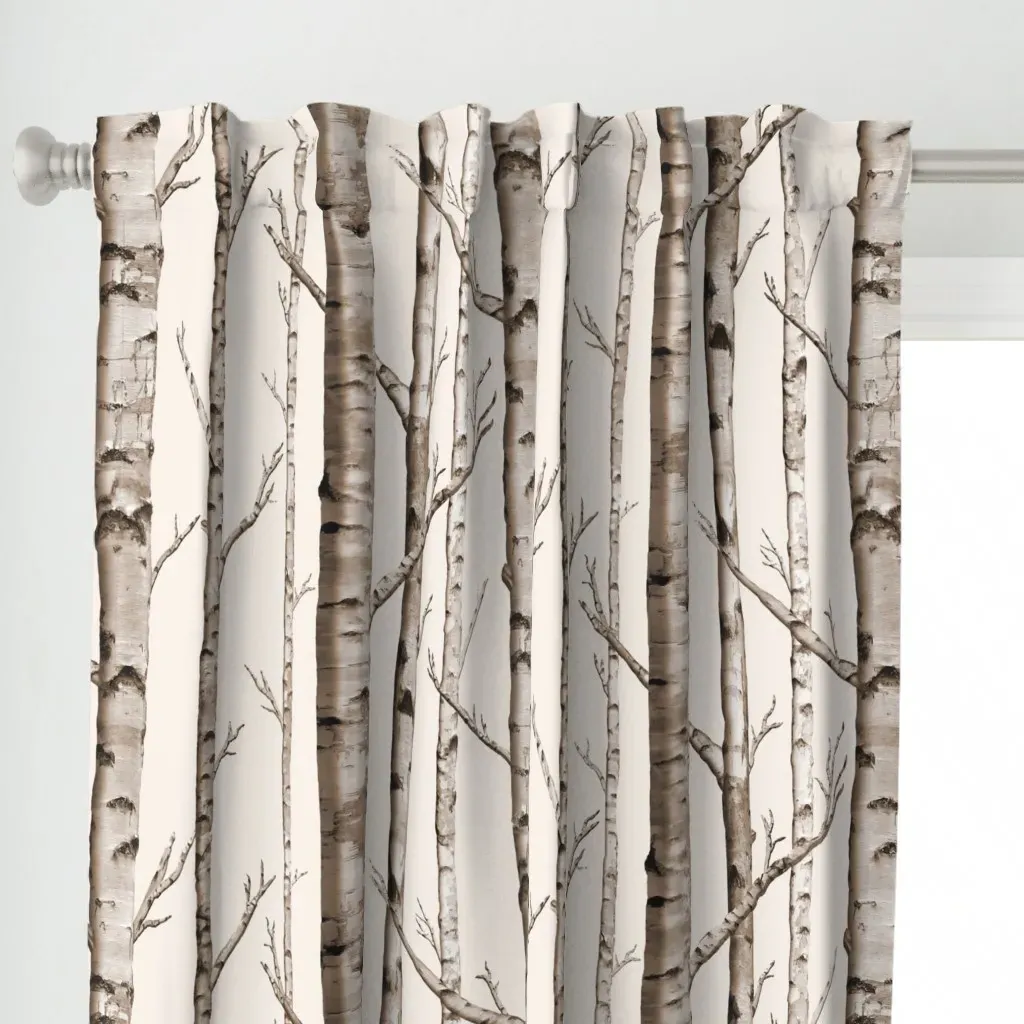 Birch Grove Curtain Panel - Taupe alternate view