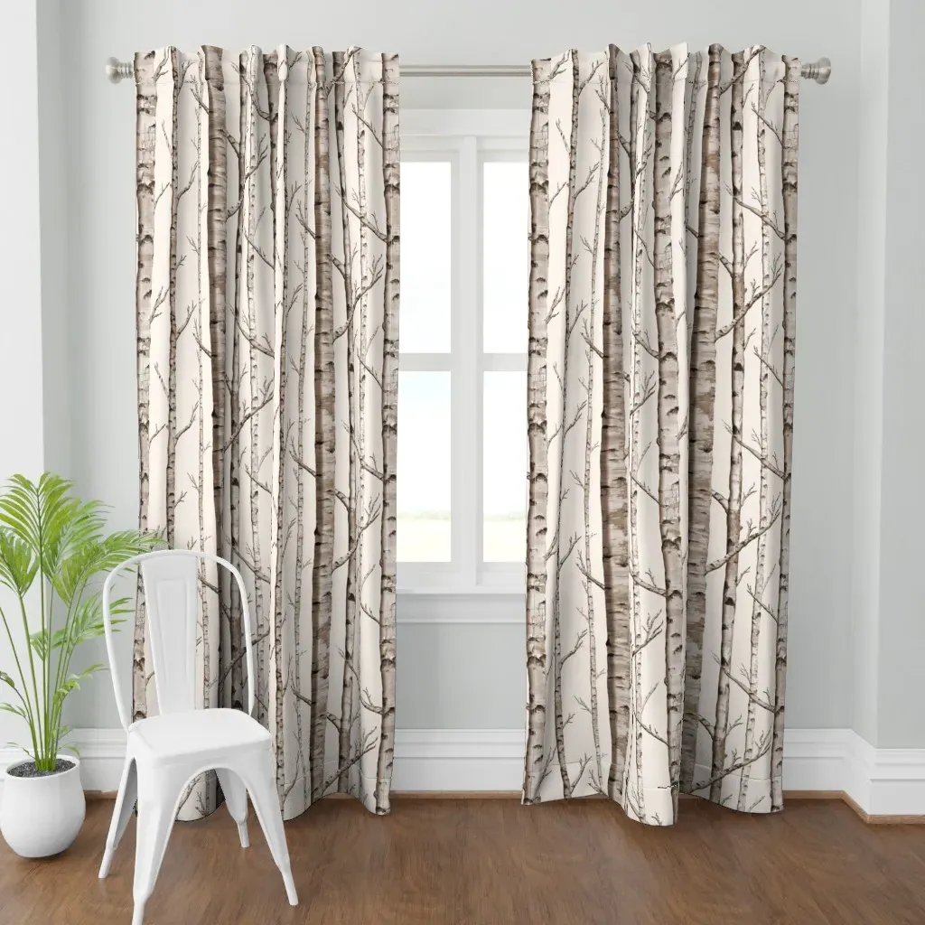 Birch Grove Curtain Panel - Taupe product
