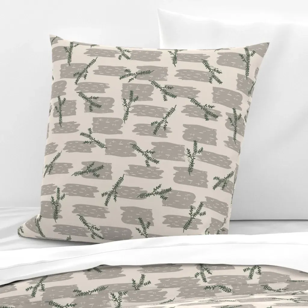 Birch + Pine Large Euro Pillow Sham - Sage Green product