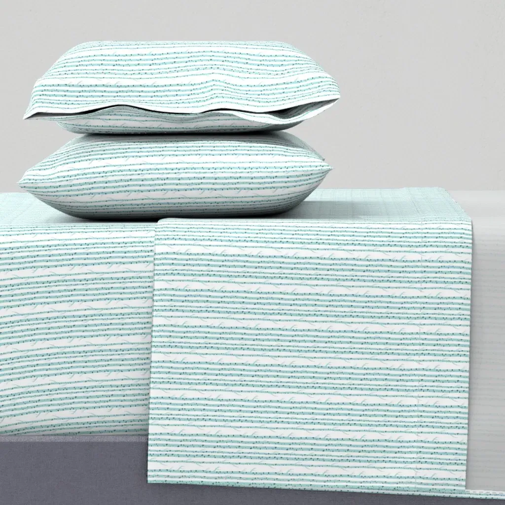 Birch Trees In Fabricology King Sheet Set - Light Blue product