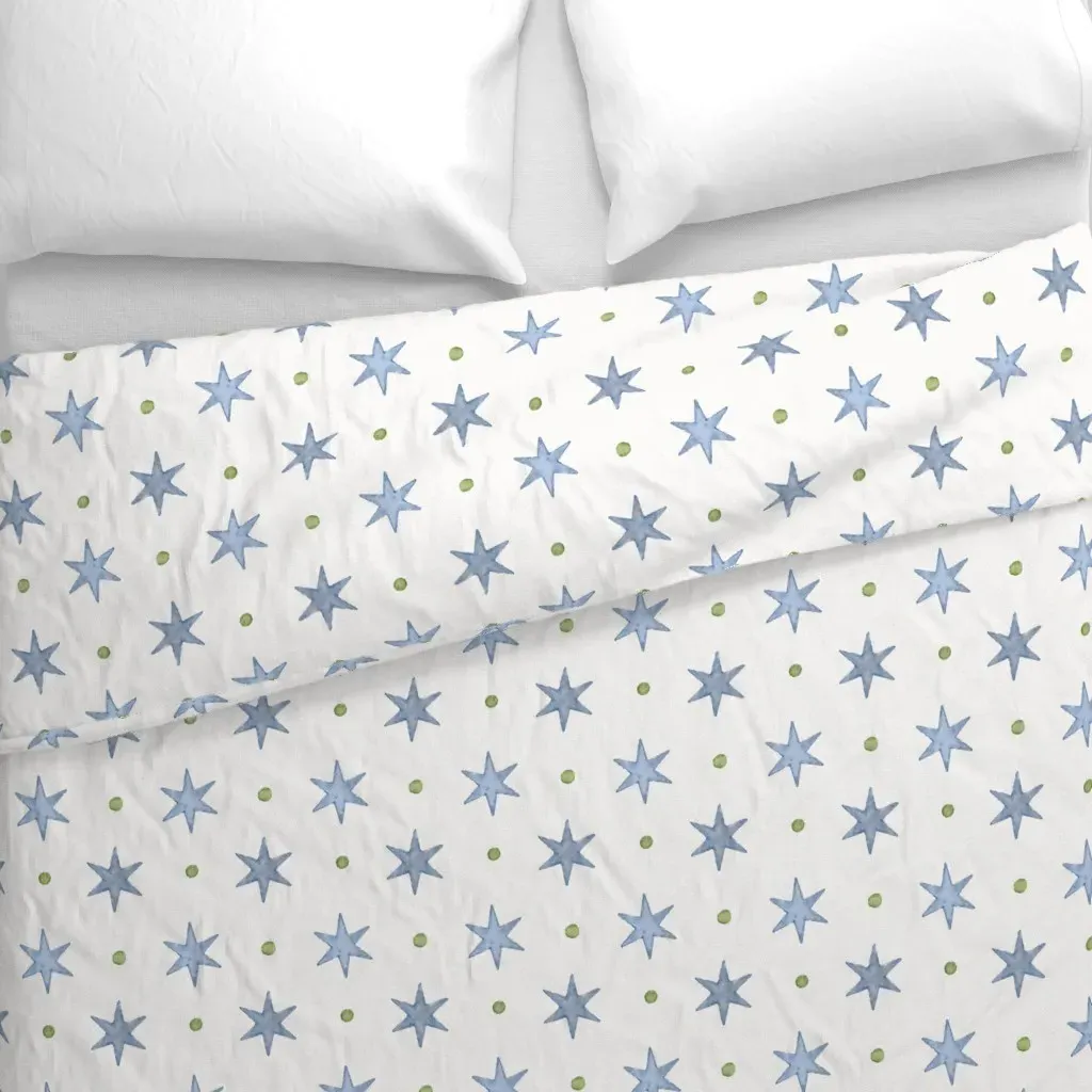 Birmingham Stella Duvet Cover - Dusty Blue alternate view