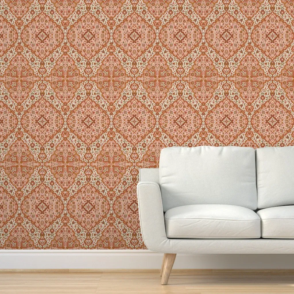 Bisāṭ 688B Peel and Stick Wallpaper - Dusty Rose product