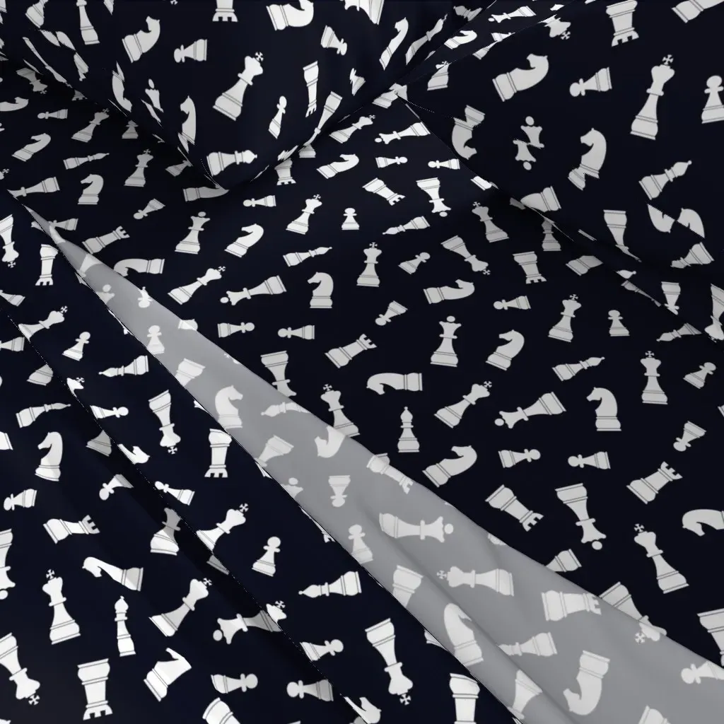 Black And White Chess Pieces Full Sheet Set - White alternate view