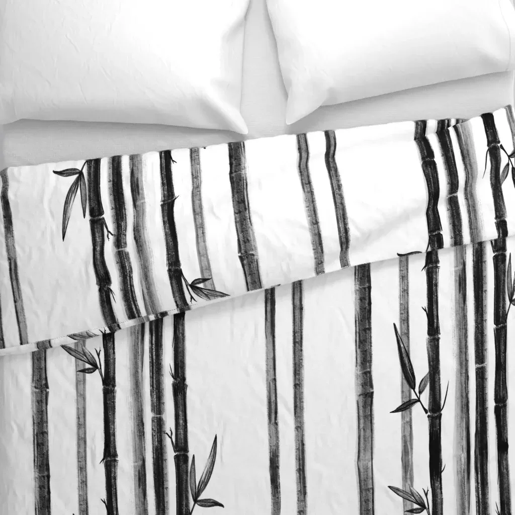 Black Bamboo Duvet Cover alternate view